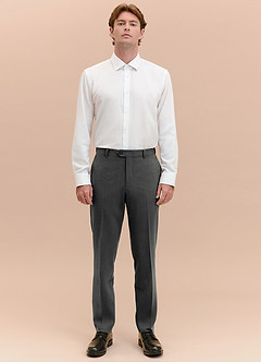front William Charcoal Comfort Blend Dress Pants