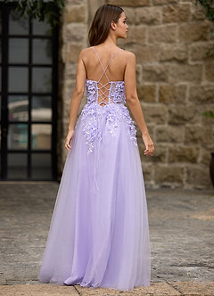 Seraphic Violetti A-linjainen tanssiaismekko image2