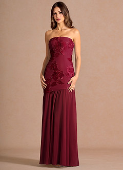Vestido Merlot Largo Nerissa image4
