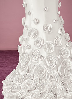 Barbie ♥ Azazie Wedding Dresses Diamond White Mermaid Strapless Mikado Dress image10