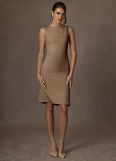 front Charlotte Trufa Vestido de tejido refinado