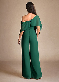 Azazie Halima vestidos de madre de la novia Vestido de Esmeralda de Gasa de Mono/Traje de pantalón con Corte Lateral image3