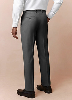 front Vincent Grey Structured High Stretch Dress Pants