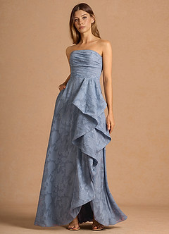 Lulu Powder Blue Handkerchief Maxi Gown image3