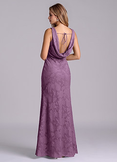 Azazie Rylina Final Sale Wisteria Mermaid Floral Burnout Dress image3