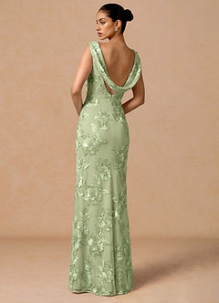 Elowis Light Green Maxi Dress image2