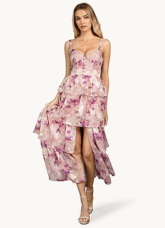 Kimberly Mauve Floral Maxi Dress image2
