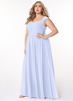 Azazie Zapheira Bridesmaid Dresses Lavender A-Line Ruched Chiffon Dress image7