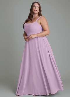 Azazie Shaude Bridesmaid Dresses Wisteria A-Line Pleated Chiffon Dress image9