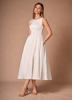 Casey Cream Midi Dress image5