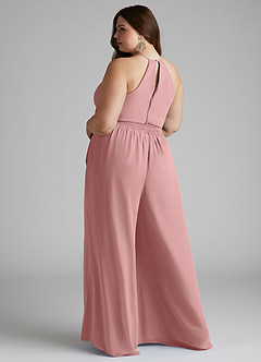 Azazie Kenzi Brudtärnklänningar Jumpsuit av i Chiffong Plisserad image9
