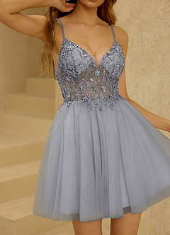 Crinara Grey Mini Dress image3