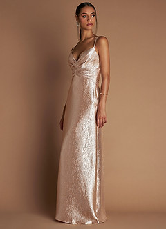 Vestido Oro Rosa Largo Shaya image4