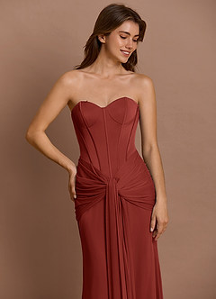 Vestido Terracota Largo Kalliope  image7