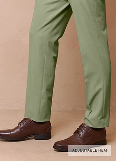 front James Pistachio Structured Stretch 3-piece suit