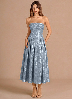 Petal Dusty Blue Midi Dress image6