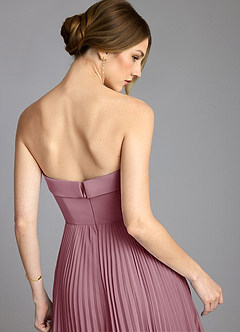 Azazie Mariana Bridesmaid Dresses Vintage Mauve A-Line Strapless Chiffon Dress image6