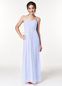 Azazie Sienna A-Line Sweetheart Neckline Chiffon Floor-Length Junior Bridesmaid Dress image1