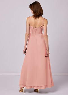 Barbie ♥ Azazie Bridesmaid Dresses Rosette A-Line Pleated Chiffon Dress image6