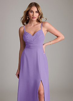 Azazie Terese Bridesmaid Dresses Tahiti A-Line Pleated Chiffon Dress image5