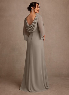 Azazie Anaheim Abiti per la Madre della Sposa Abito A-Line in Chiffon Plissettato Taupe image2