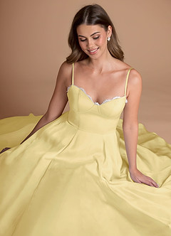 Heiress Lemon Sorbet Midi Dress image4