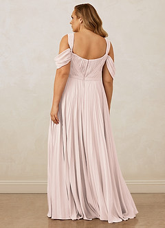 Christian Siriano Bridal for Azazie 1013 Bridesmaid Dresses Rose Petal A-Line Off the Shoulder Chiffon Dress image12