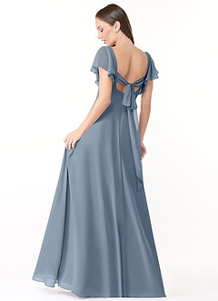 Azazie Syenna Bridesmaid Dresses Twilight A-Line Ruched Chiffon Dress image2