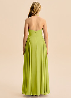 Azazie Kady Junior Lemongrass A-Line Sweetheart Neckline Chiffon Dress image2