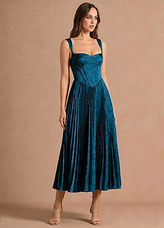 vestido Midi Preto Marinho Isonelle image4