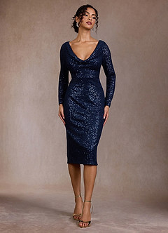 Galina Twilight Blue Midi Dress image3