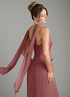 Azazie Tierney Bridesmaid Dresses Desert Rose A-Line Strapless Chiffon Convertible Dress image11