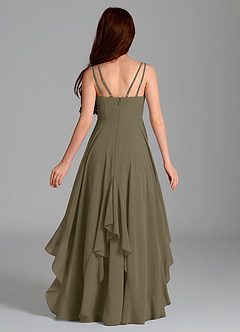 Azazie Karan Junior Willow Green A-Line Chiffon Dress image2