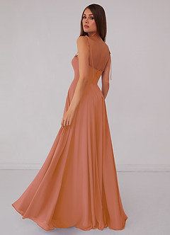 Barbie ♥ Azazie Final Sale Barbie Pink A-Line Pleated Chiffon Dress image2