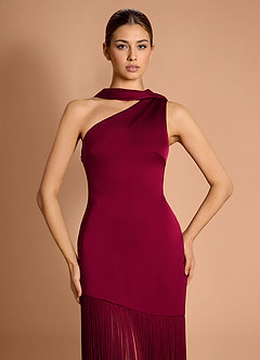 Amelie Merlot Vestido largo image5