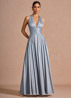 Robe Longue Brouillard Bleu Hecate image3