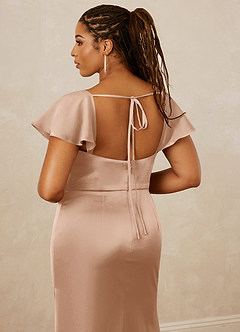 Christian Siriano Bridal for Azazie 1005 Bridesmaid Dresses English Rose Sheath Sweetheart Neckline Stretch Satin Dress image16