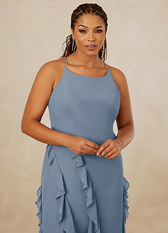 Christian Siriano Bridal for Azazie 1006 Bridesmaid Dresses Twilight Mermaid Ruched Chiffon Dress image14