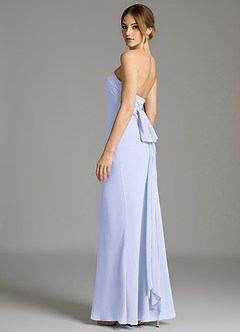 Azazie Ailanie Jurken voor bruidsmeisjes Jurk van Chiffon met Zeemeermin Strapless Lavendel image6