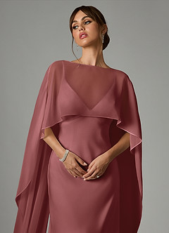 Azazie Stefania Vestidos de madrinha de casamento Vestido Ametista de Cetim elástico de Linha A image5