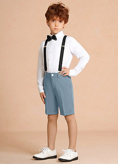 front Oliver Light Blue Boy Shorts 4-Piece Set