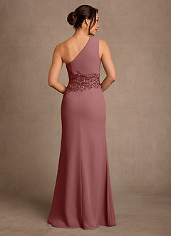 Azazie Kathie Mother of the Bride Dresses Desert Rose Mermaid Lace Chiffon Dress image2