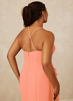 Christian Siriano Bridal for Azazie 1006 Bridesmaid Dresses Sunset Mermaid Ruched Chiffon Dress image16