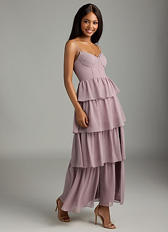 Azazie Kaiden Bridesmaid Dresses Dusk A-Line Sweetheart Neckline Chiffon Dress image5