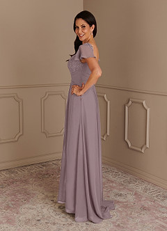 Azazie Gwenyth Mother of the Bride Dresses Dusk A-Line Lace Chiffon Dress image5