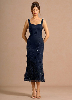 Robe Mi-Longue Marine Zarelle image4