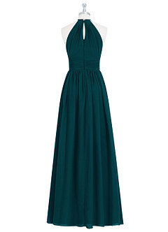 Azazie Cherish Brautjungfernkleider A-Linie Plissee Chiffon Kleid Kiefer image7