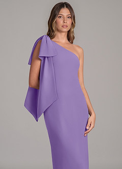 Azazie Capri Robes de demoiselle d'honneur Robe Trapèze en Mousseline de soie Une épaule Tahiti image7