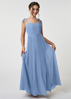Azazie Rosey A-Line Sweetheart Neckline Chiffon Floor-Length Junior Bridesmaid Dress image3