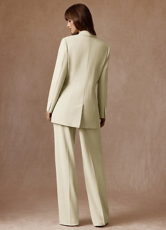 front Rowan Ivory Refined Weave Performance blazer